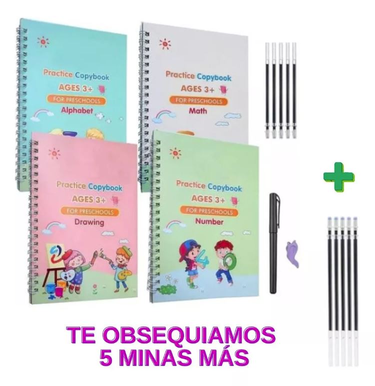 Kit Libros de caligrafia X 4