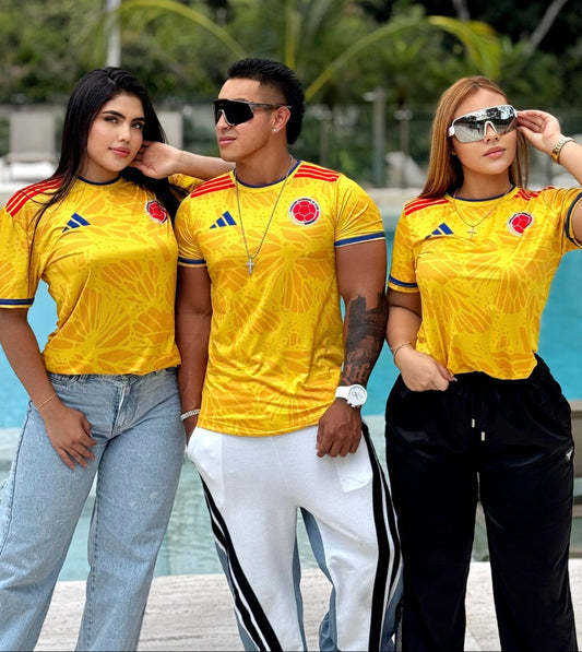 Camisa replica seleccion colombia (sin dorsal)  + caja