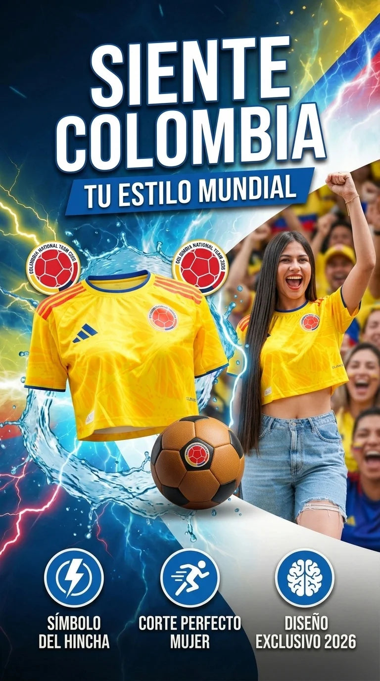 Camisa Ombliguera Seleccion Colombia 2026